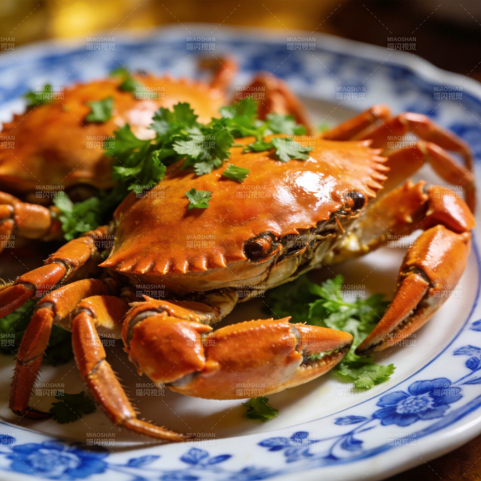 鲜香蒸蟹 美味诱人图片