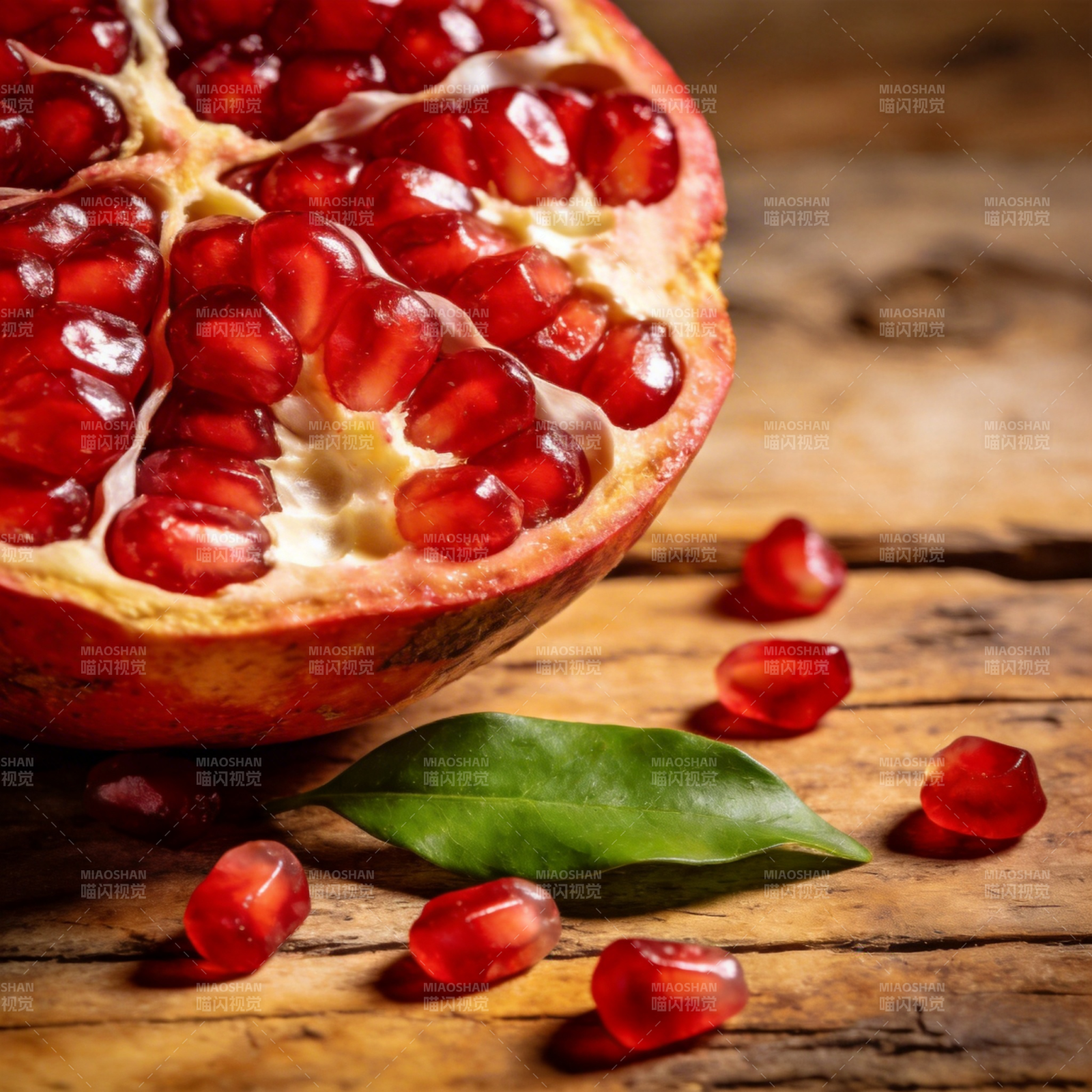 石榴鲜红诱人图片