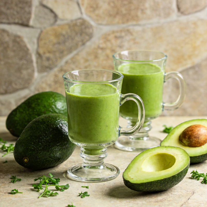 牛油果绿饮图片