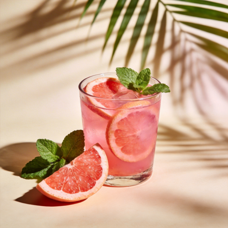 夏日葡萄柚饮图片