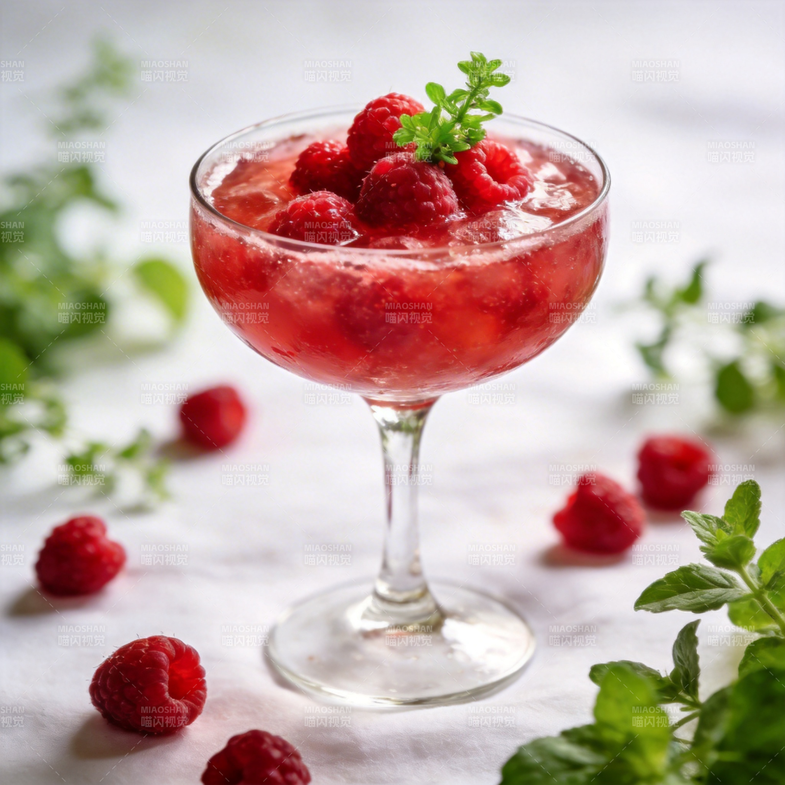 覆盆子鸡尾酒图片