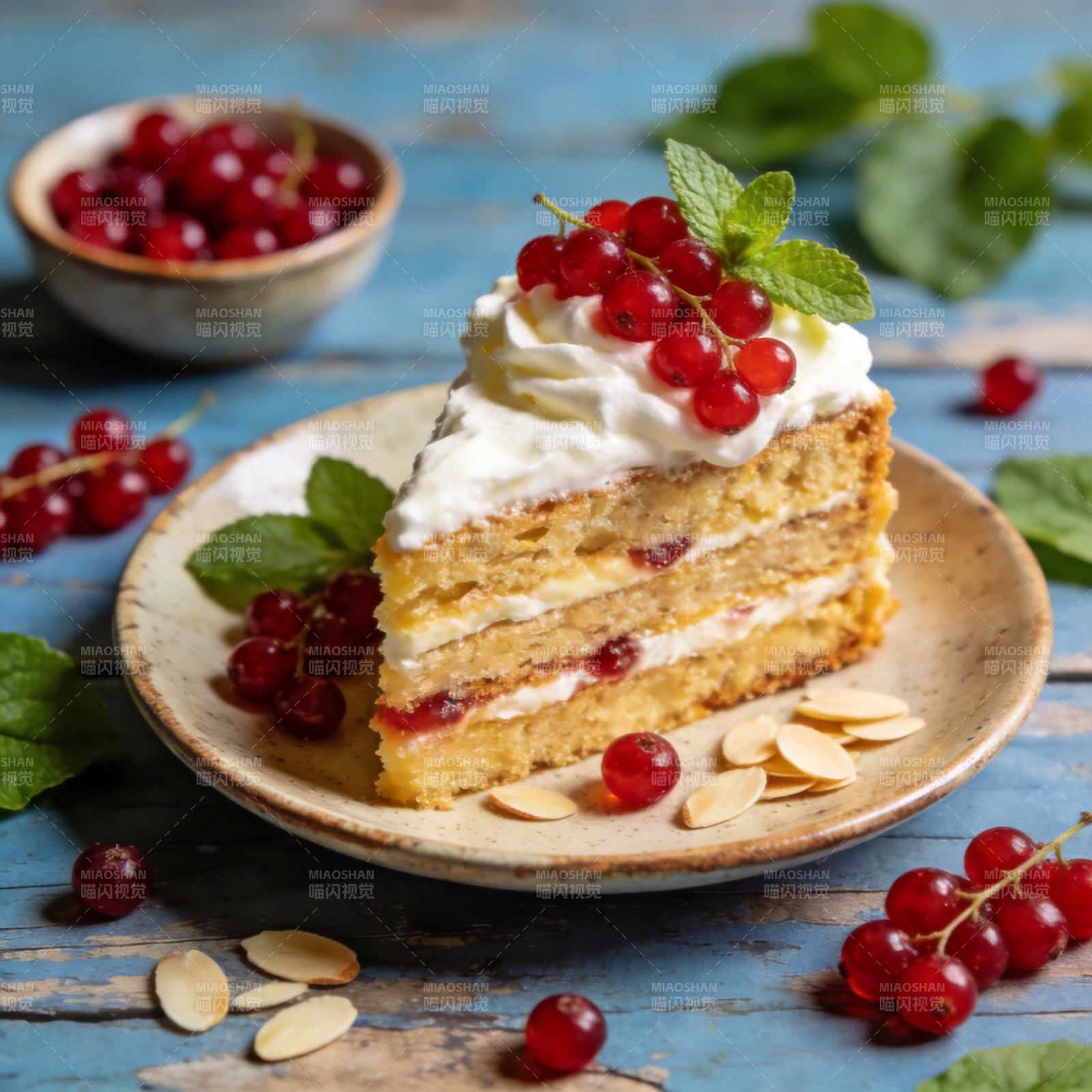 红果奶油蛋糕图片