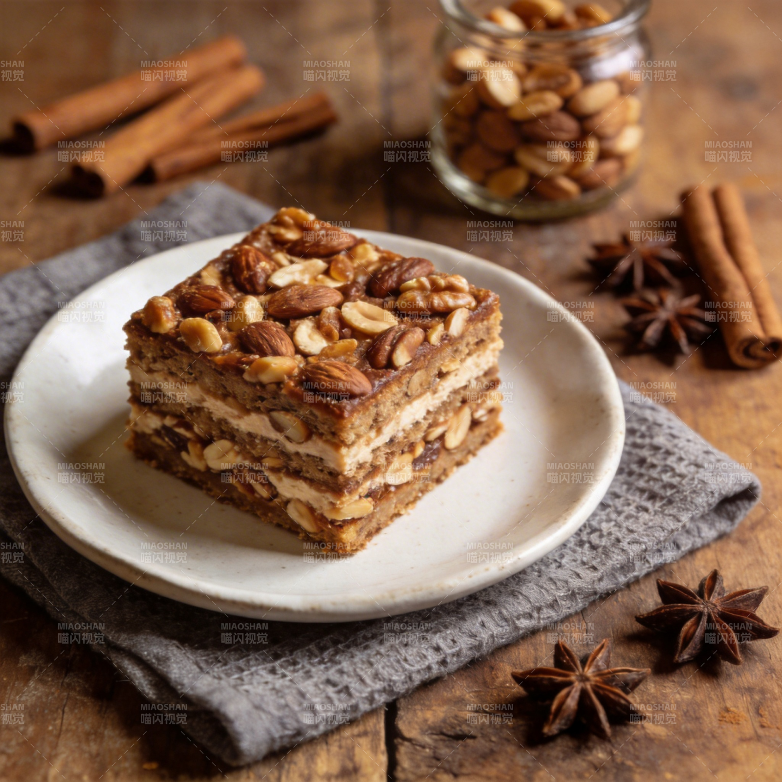 坚果蛋糕 香醇美味图片