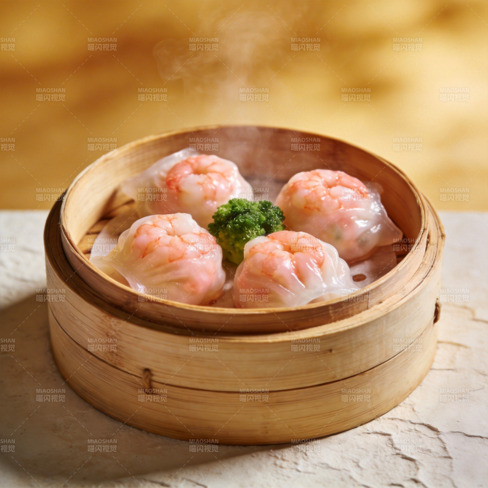 蒸虾饺 鲜美诱人图片