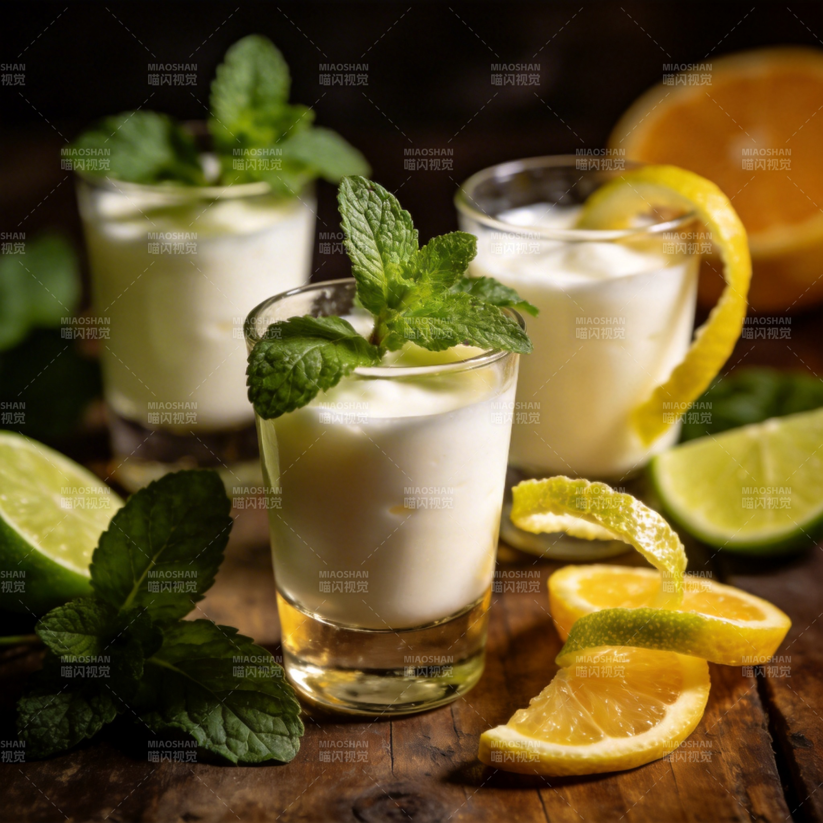 清新柠檬薄荷饮图片