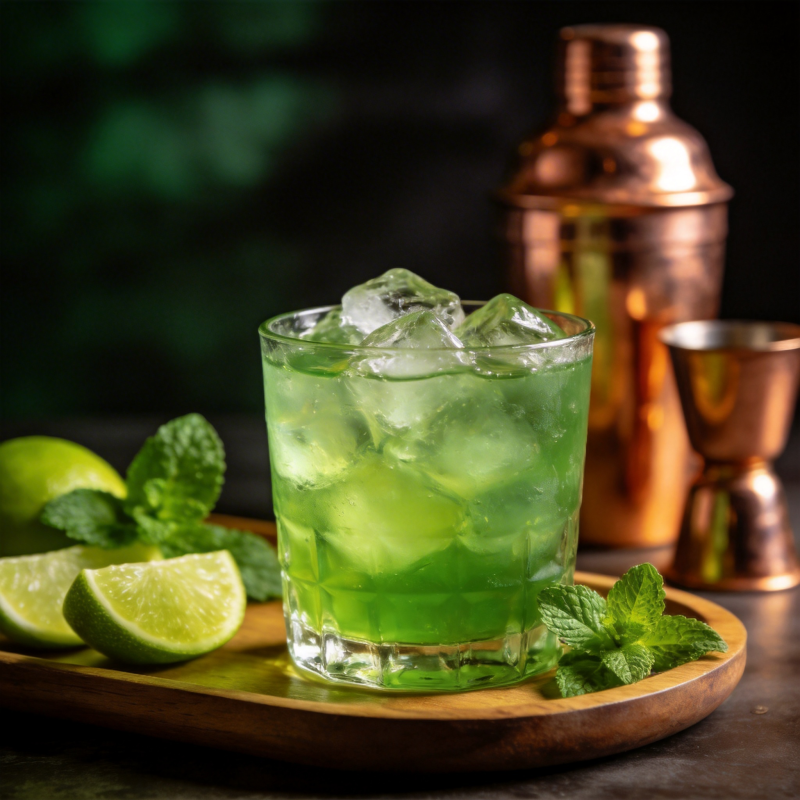 绿意盎然鸡尾酒图片