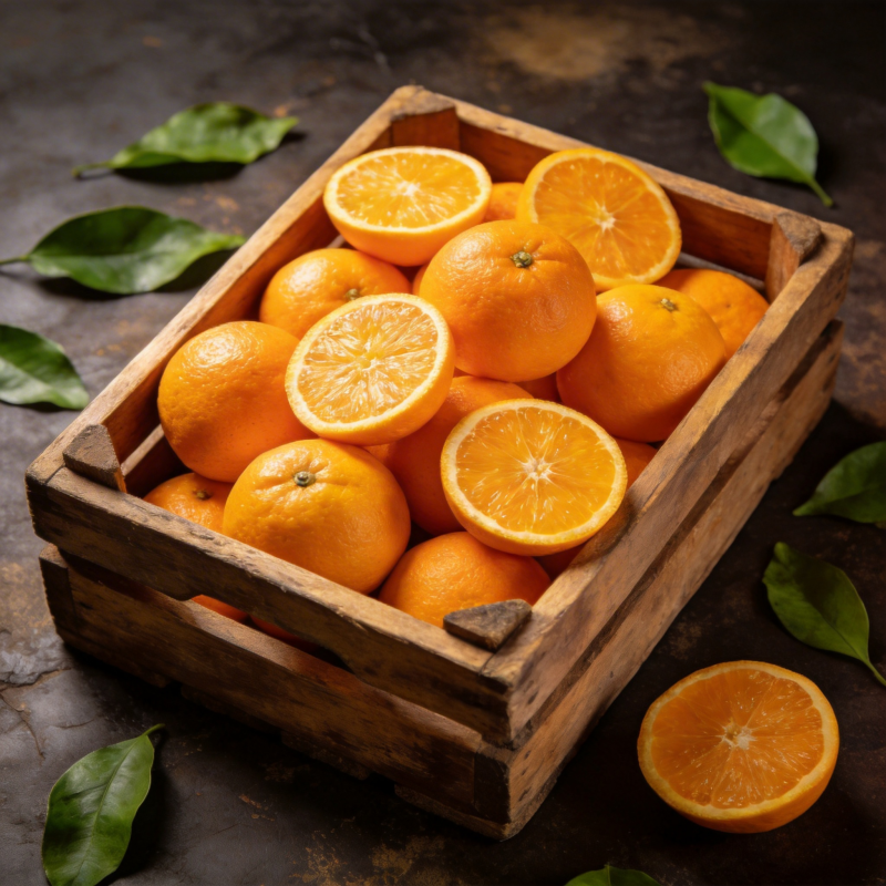 橙香满箱图片