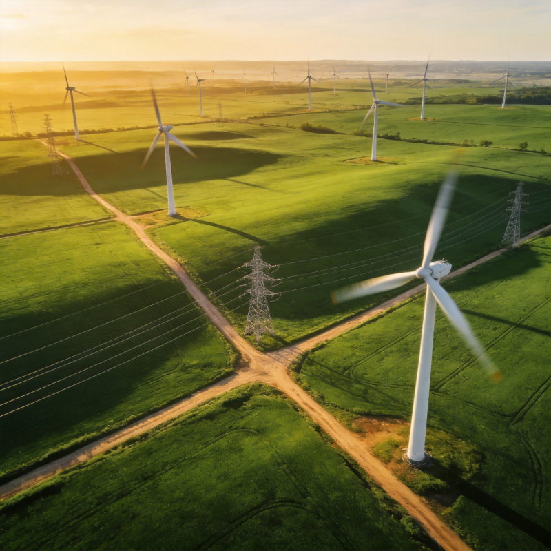 风车田野风光图片