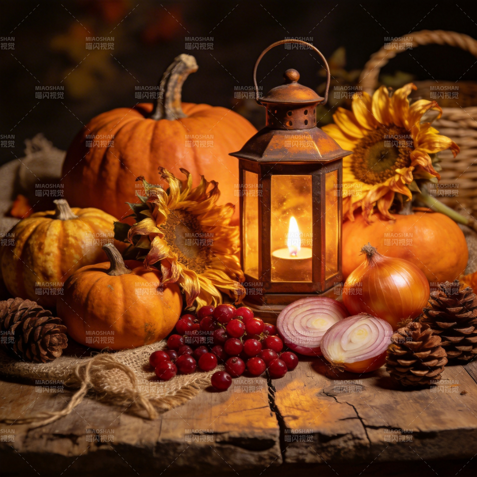 秋日丰收静物图片