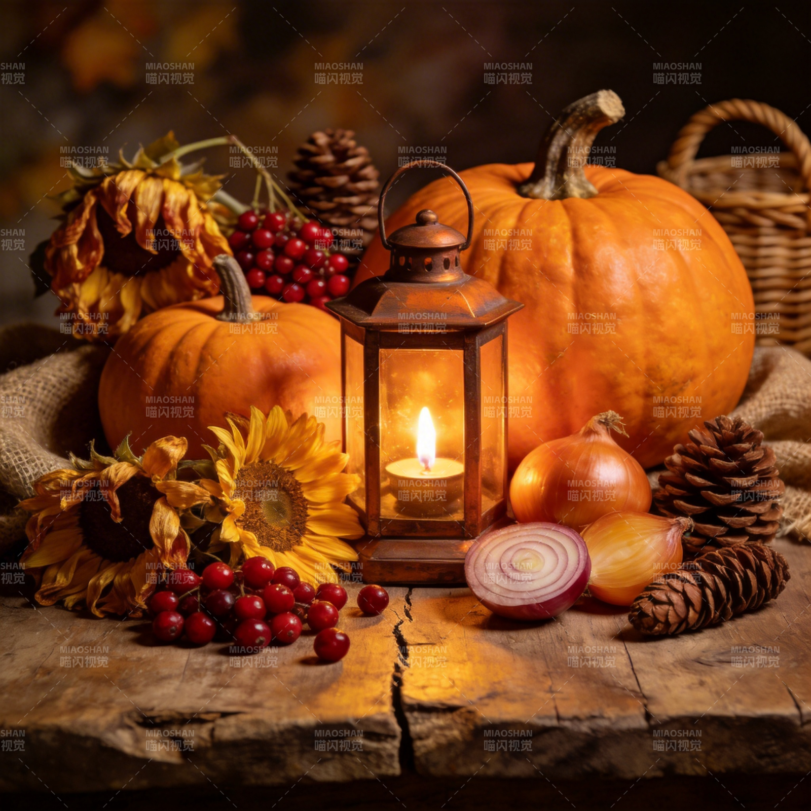 秋日丰收静物图片