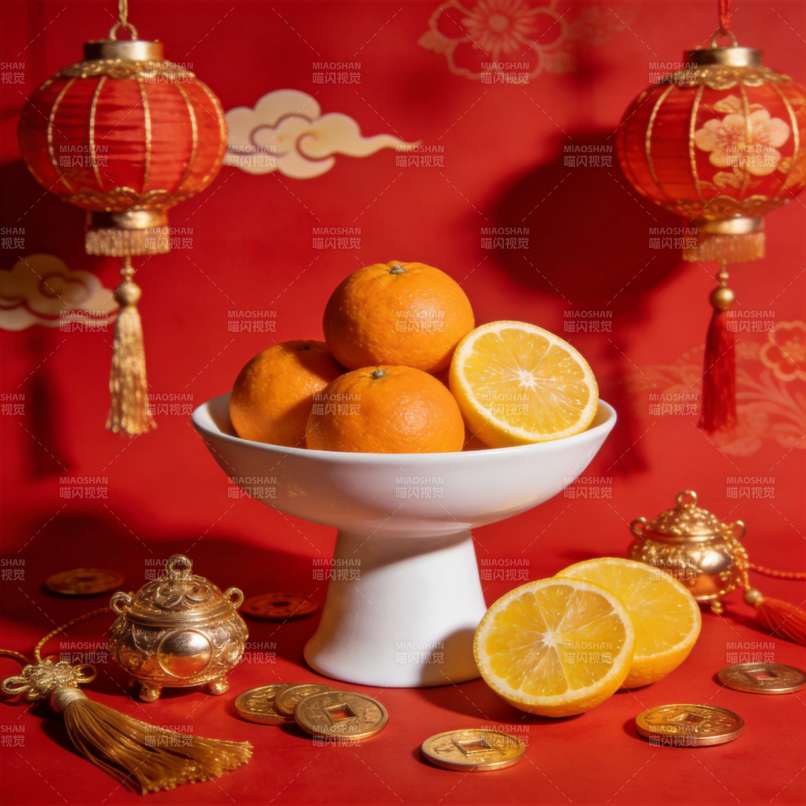 橙香迎春 福满人间图片