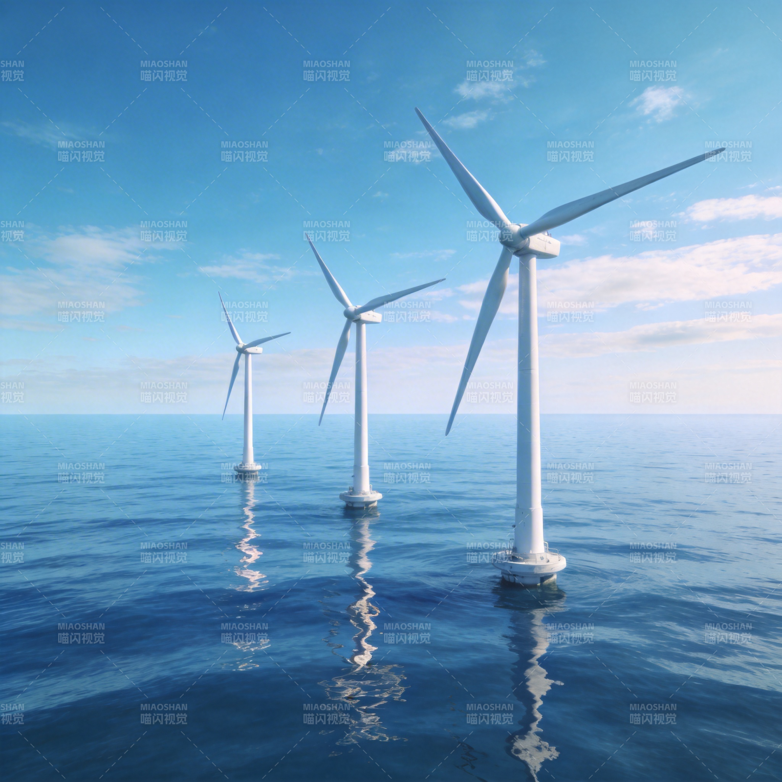 海上风力发电图片