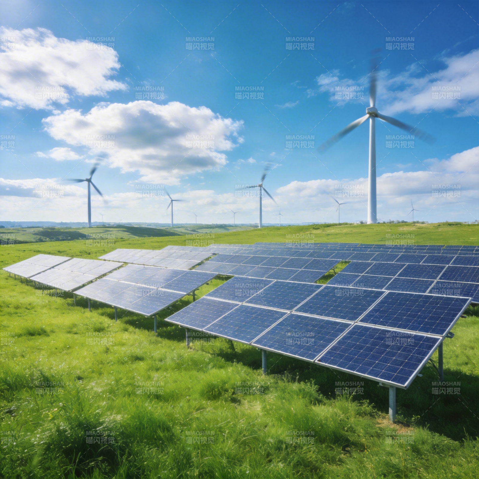 风光互补发电场图片