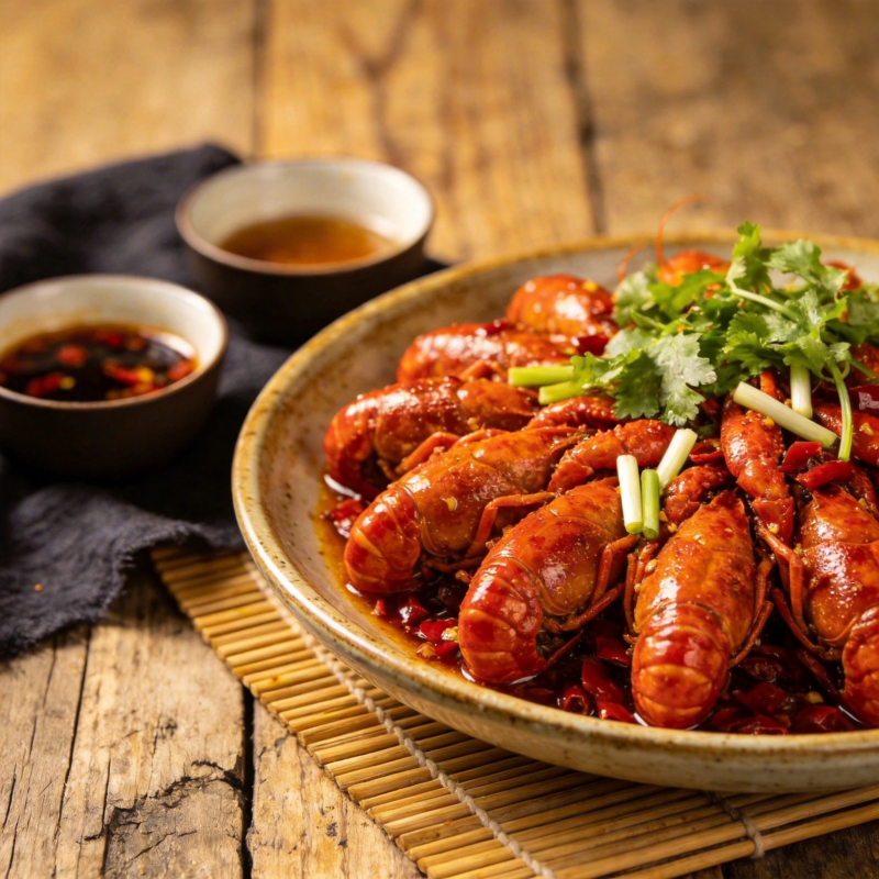 麻辣小龙虾盛宴图片