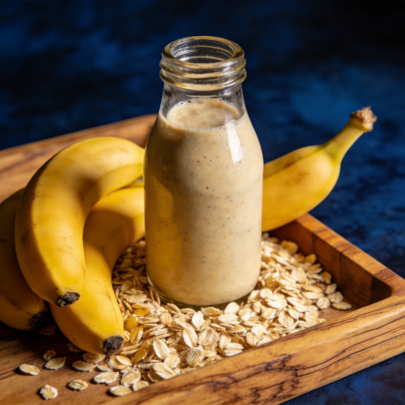 香蕉燕麦奶昔图片