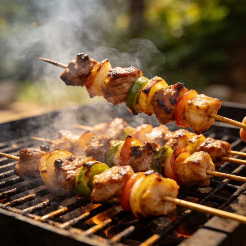 烤串飘香图片