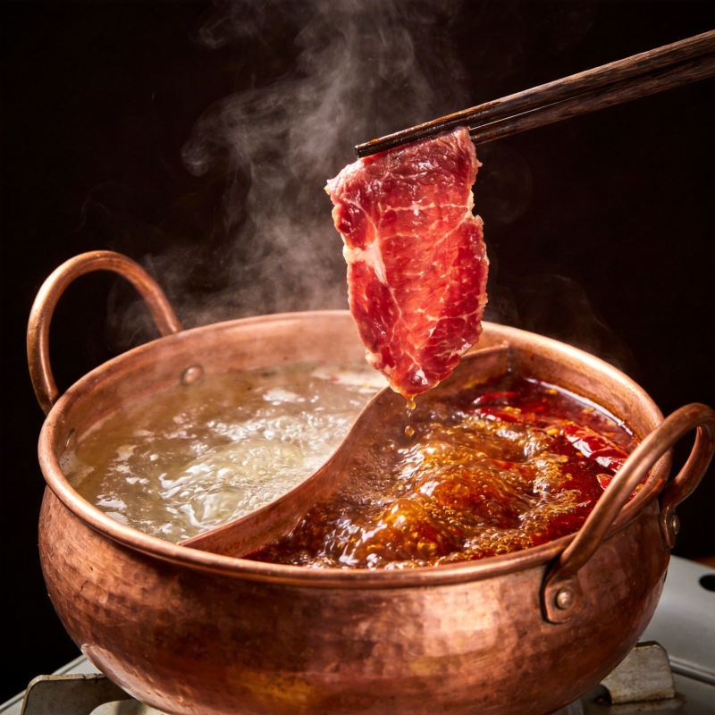 火锅涮肉 热气腾腾图片