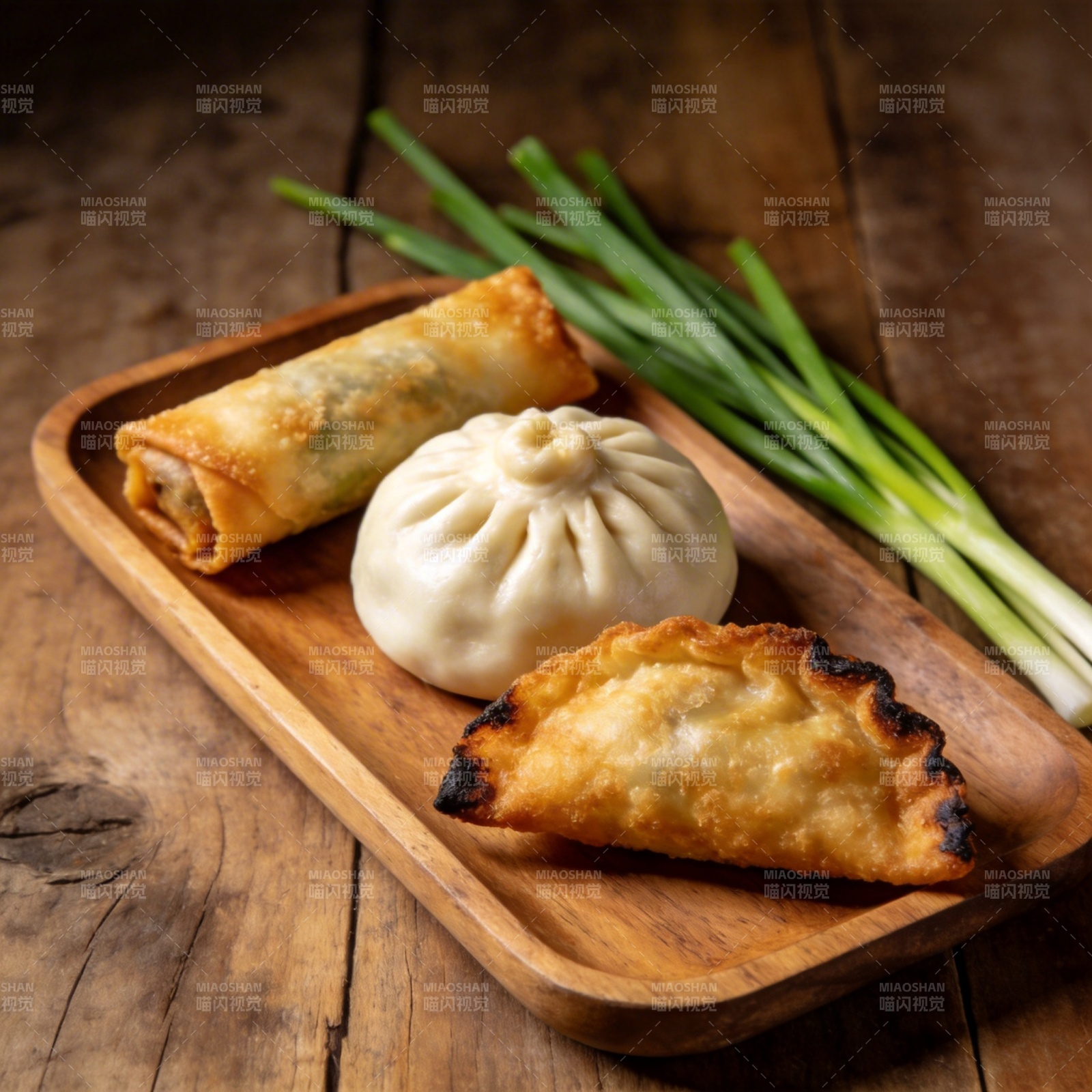 美味中式点心拼盘图片