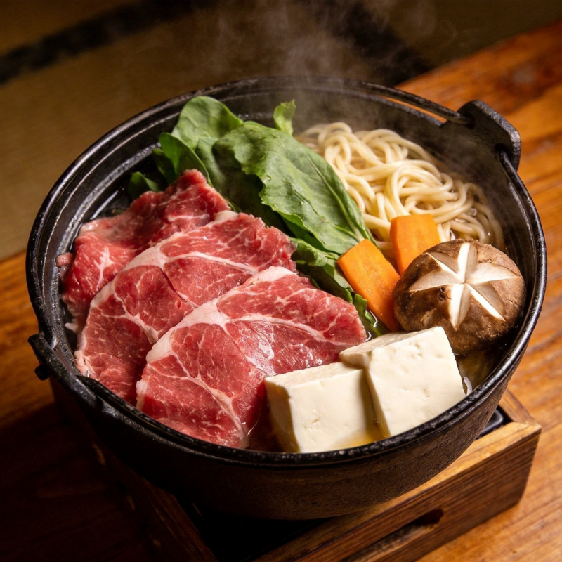 日式牛肉火锅图片