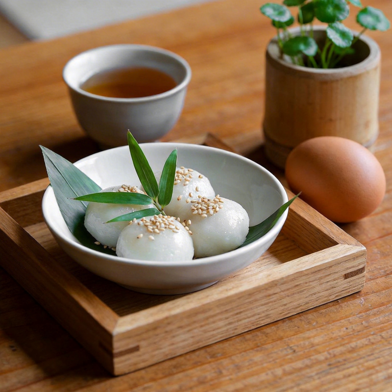 日式甜点与茶图片