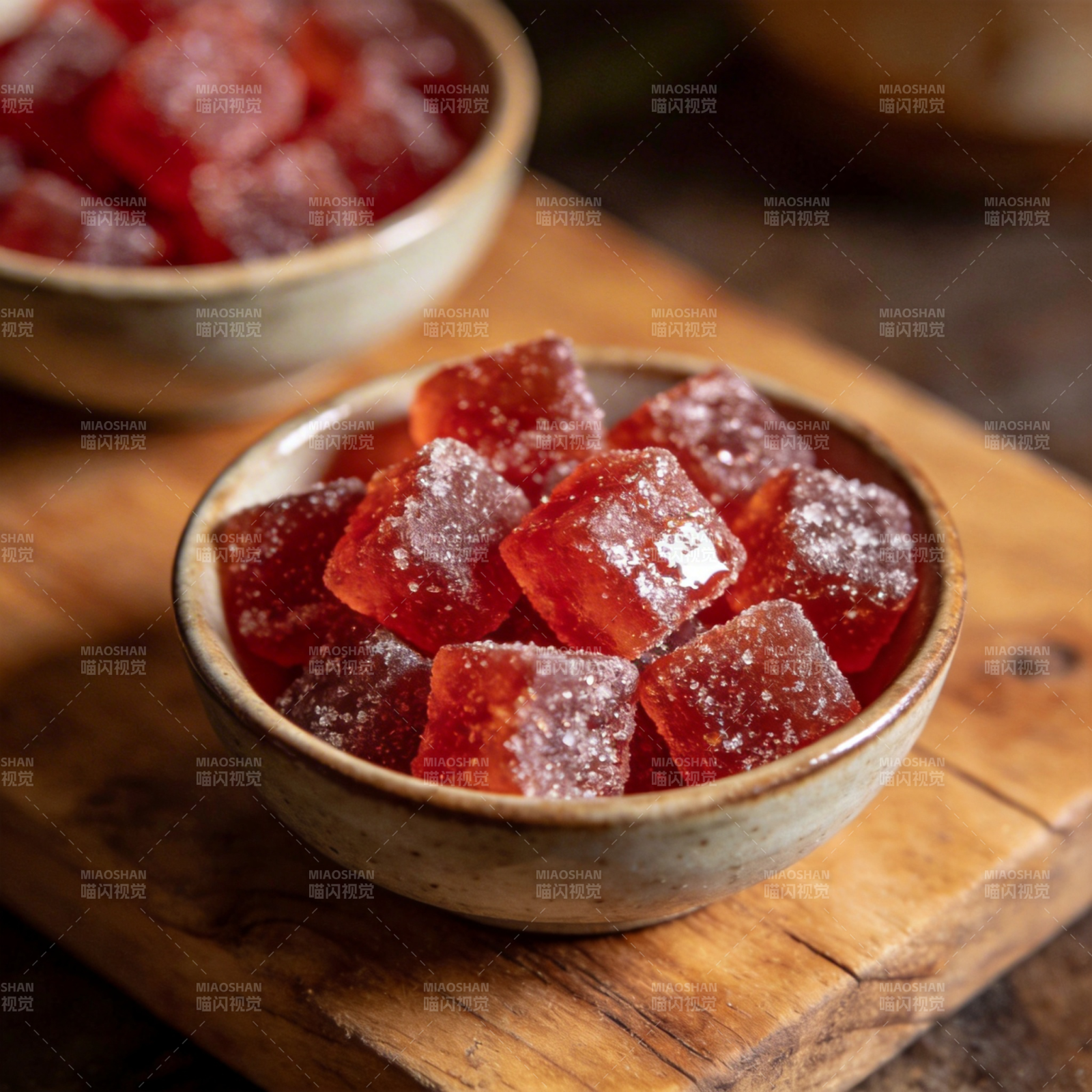 晶莹剔透的果冻糖图片