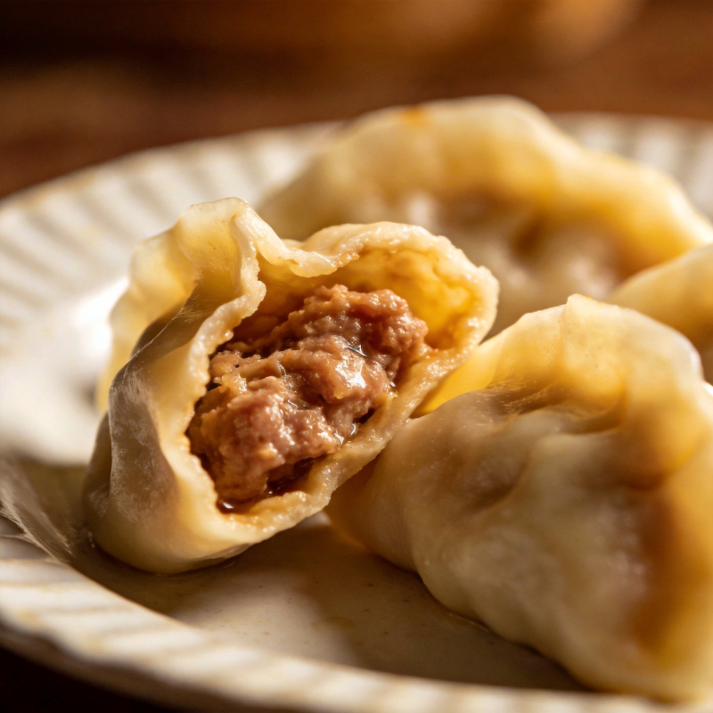 鲜嫩多汁的饺子图片