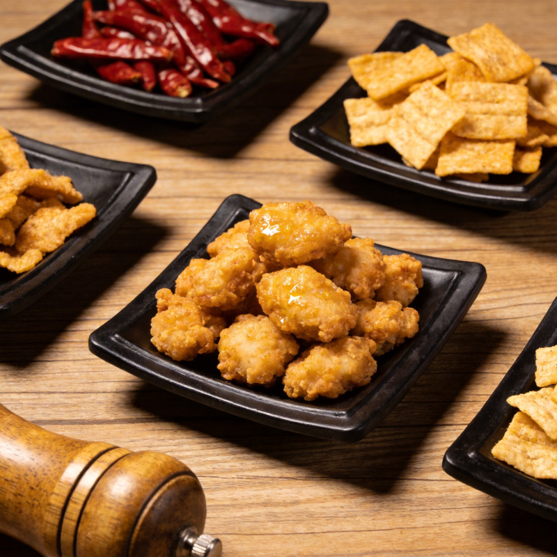 美味炸鸡块拼盘图片