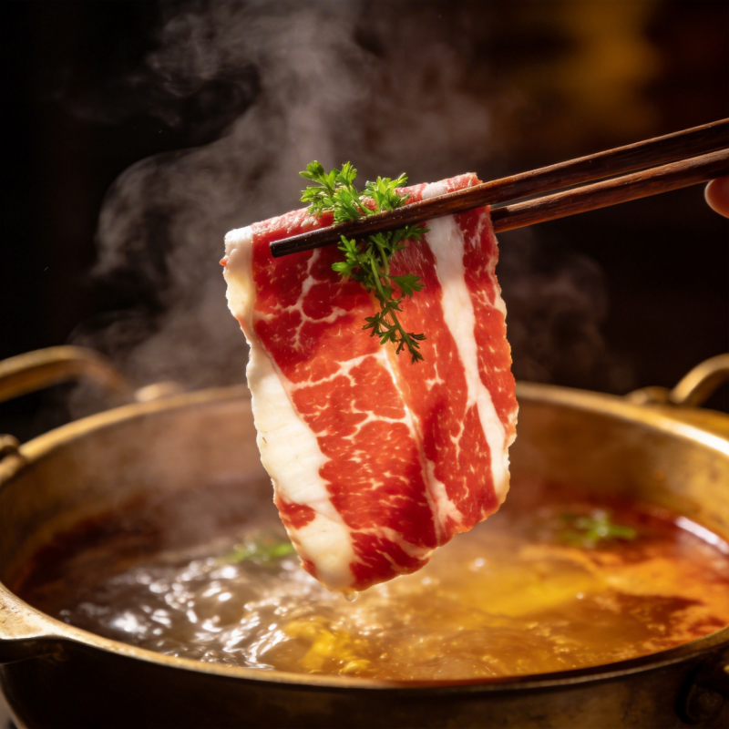 热锅涮肉 香气四溢图片