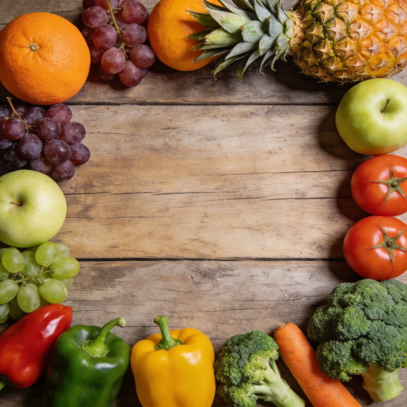 新鲜蔬果拼盘图片