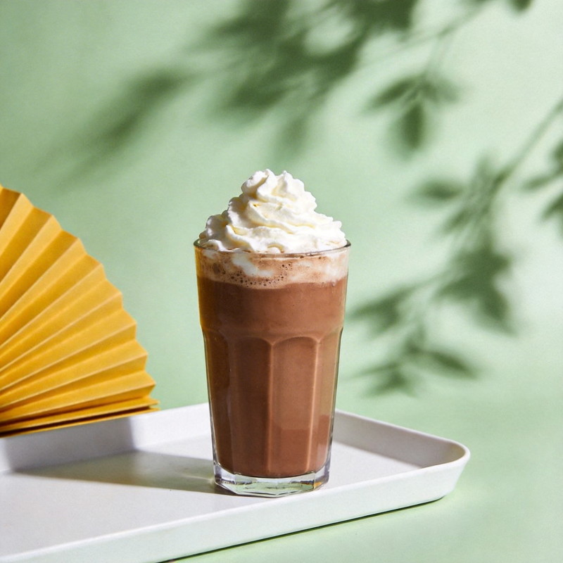 香浓巧克力奶昔图片