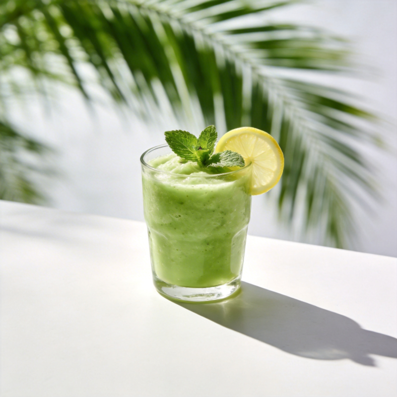 青柠薄荷冰沙图片