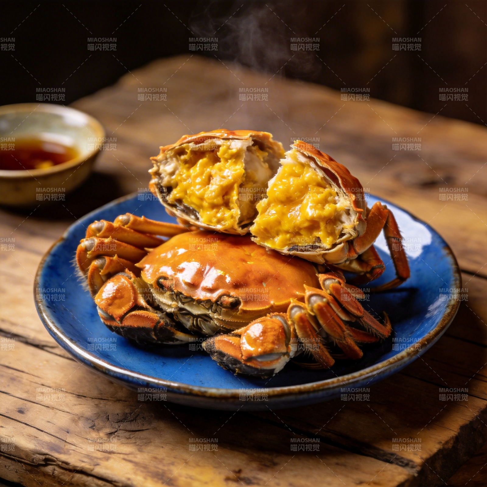 蒸蟹鲜美诱人图片