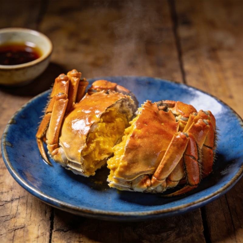 蒸蟹鲜美诱人图片