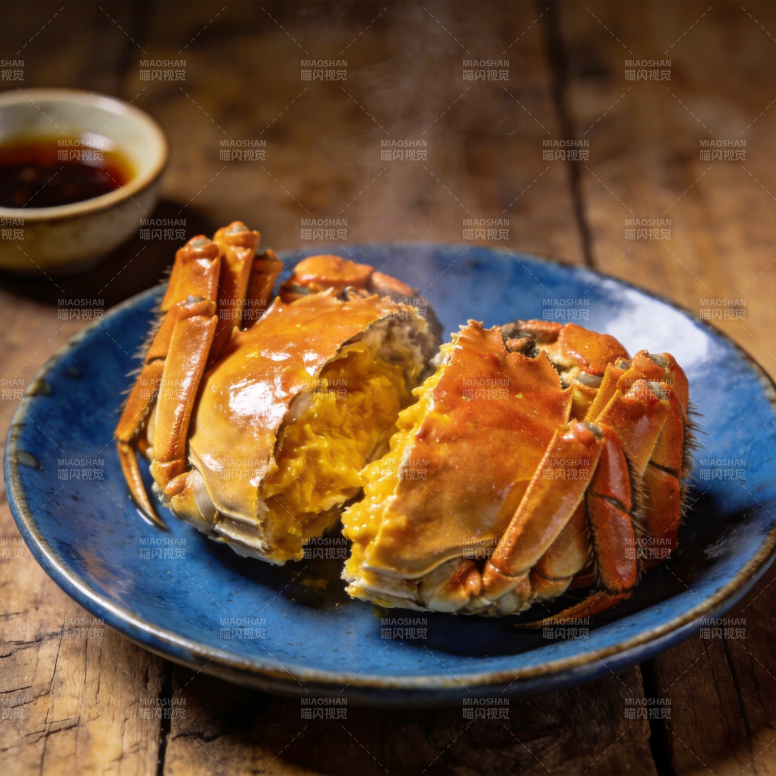 蒸蟹鲜美诱人图片