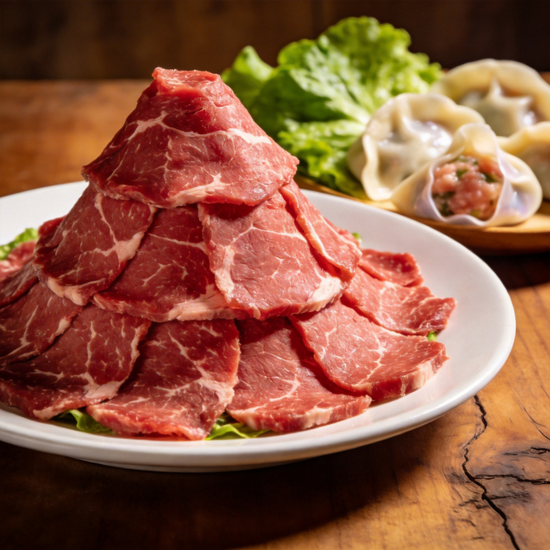 鲜切牛肉塔图片