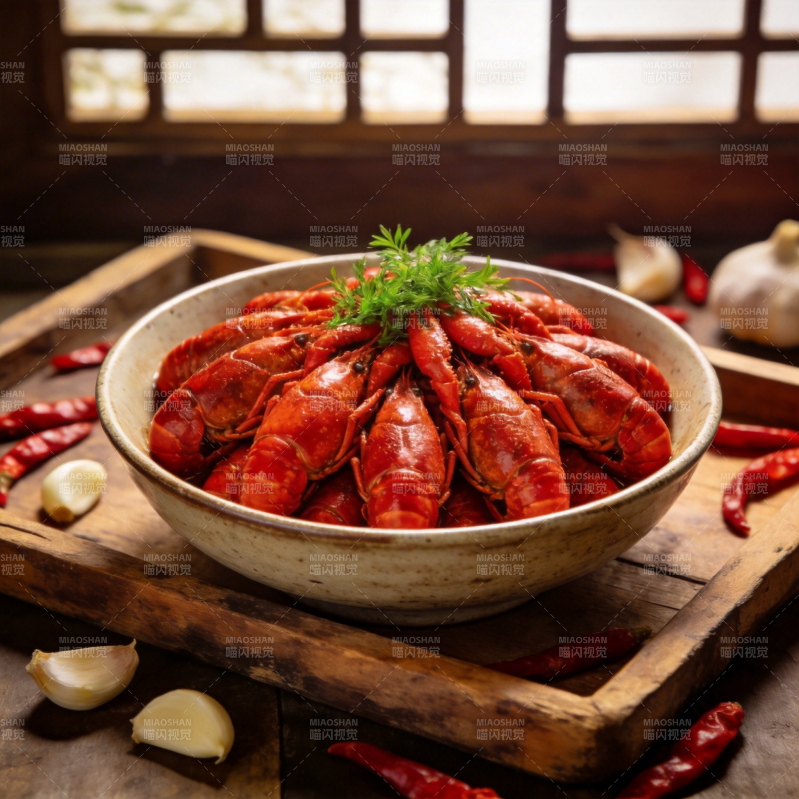 麻辣小龙虾盛宴图片