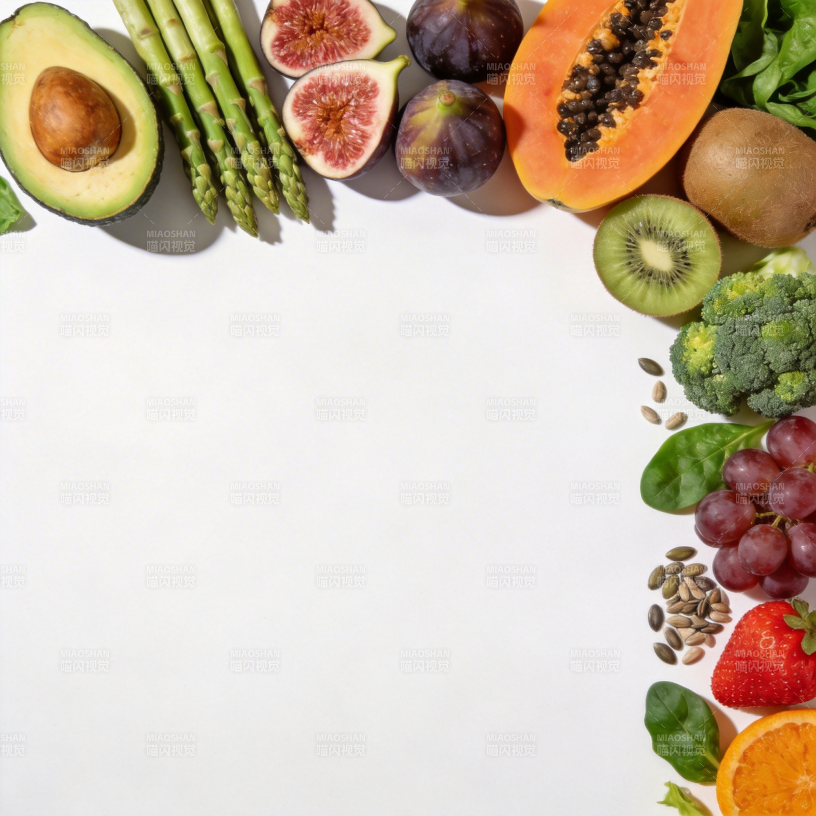 新鲜蔬果拼盘图片