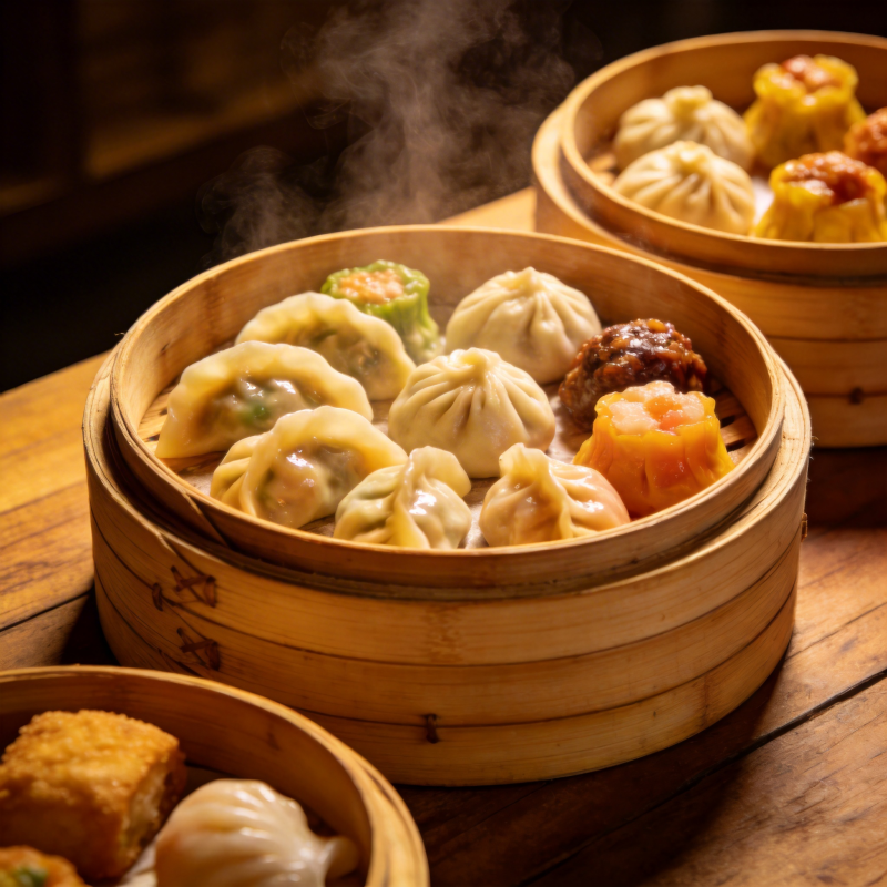 蒸笼美食 香气四溢图片