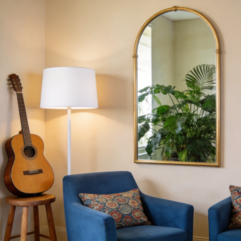 温馨客厅一角图片