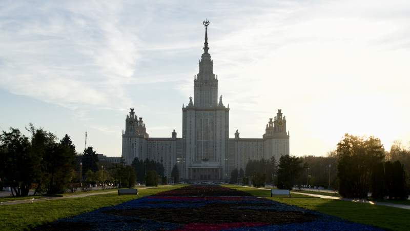 莫斯科大学黄昏图片