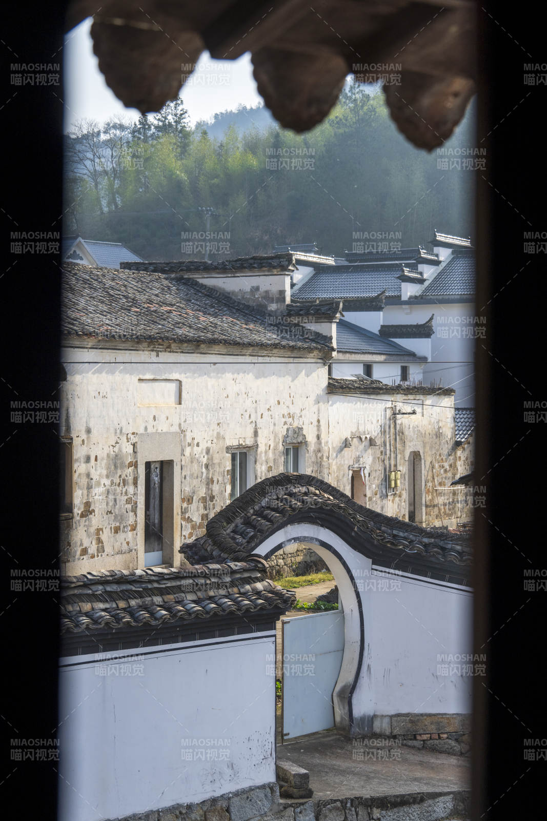 徽派古村静景图片