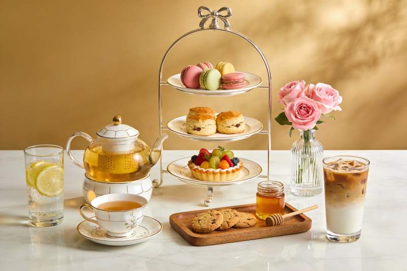 精致下午茶摆盘图片