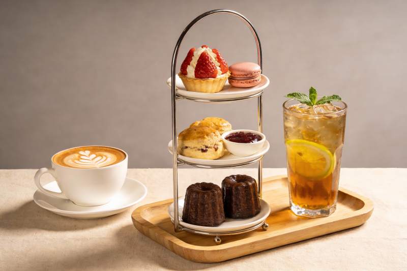 下午茶甜点饮品摆盘图片