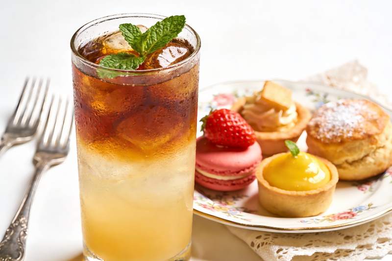 冰饮甜点精美摆盘图片