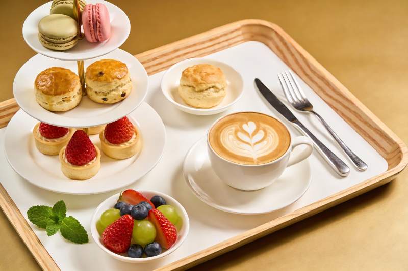 精致下午茶摆盘图片