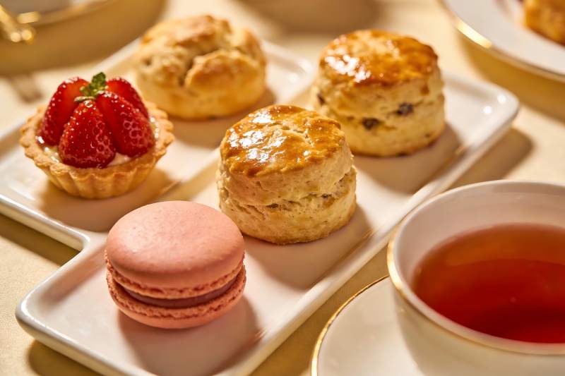 精致下午茶甜点摆盘图片