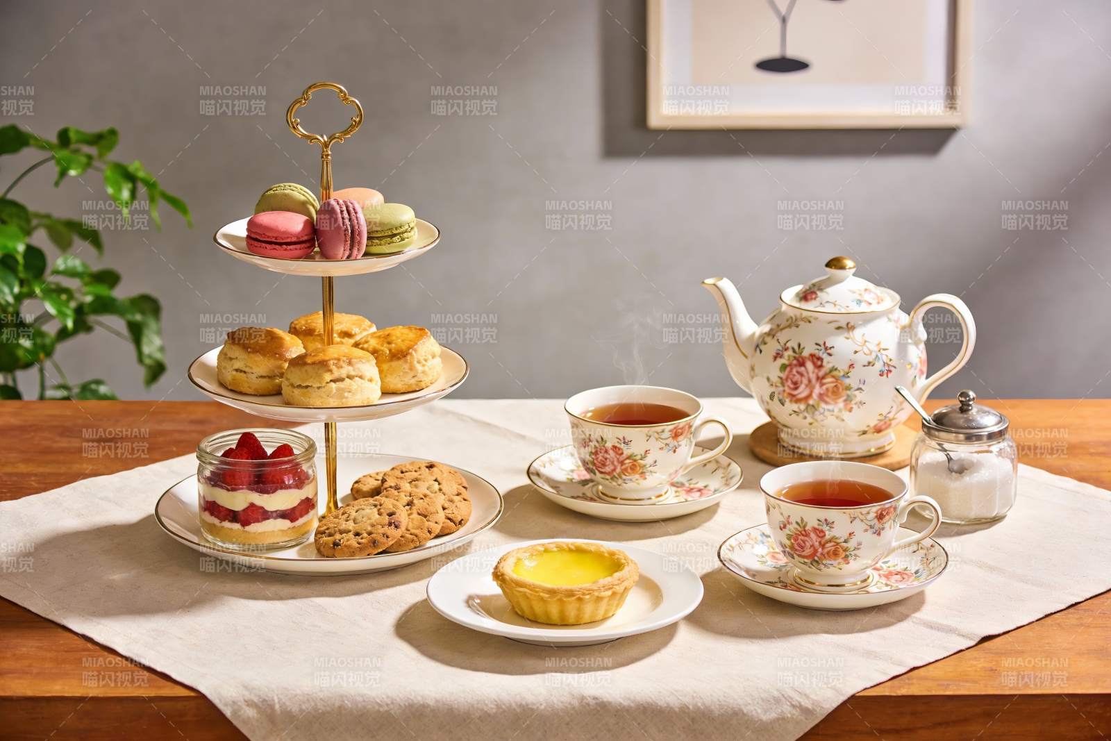 精致下午茶摆盘图片