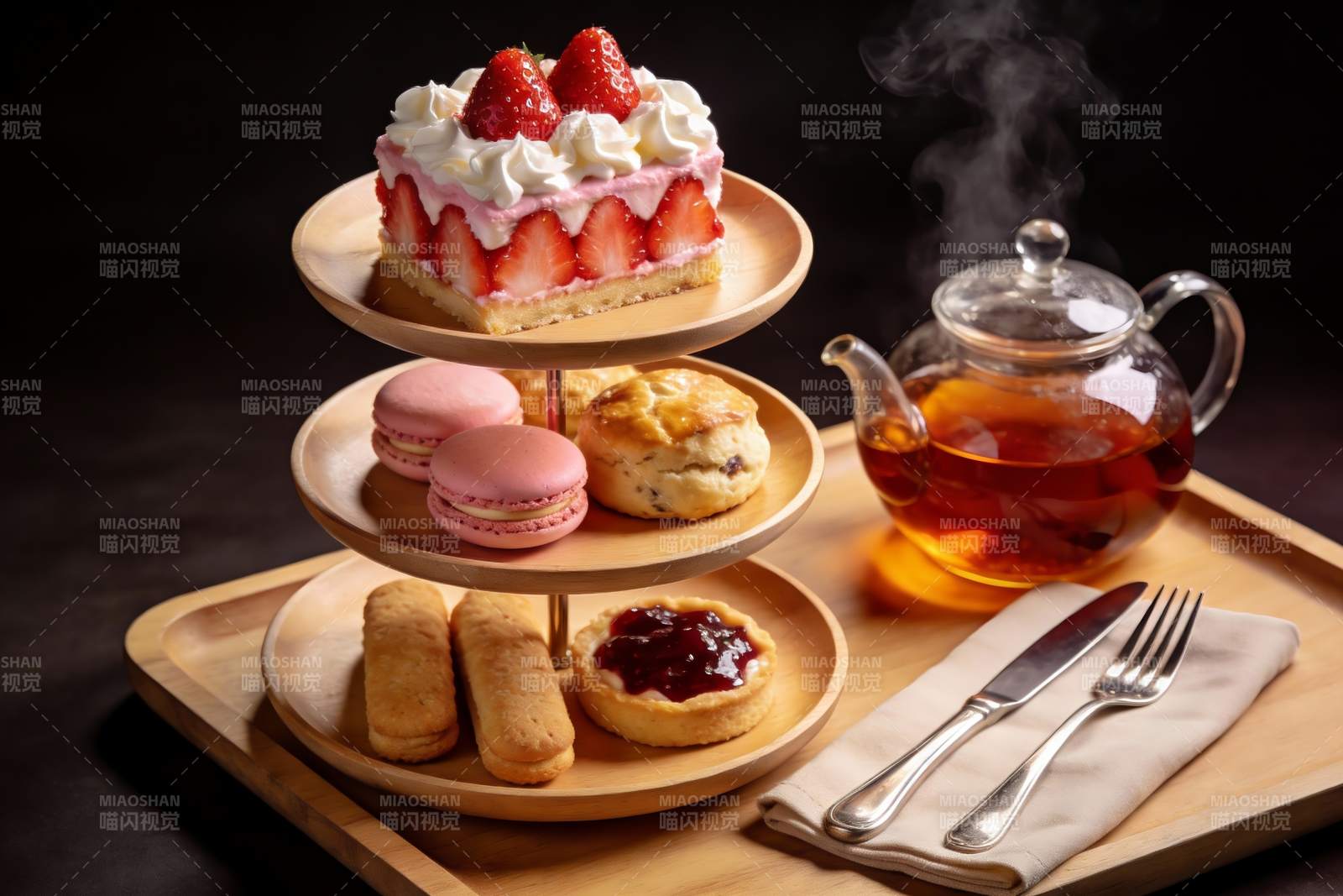 下午茶点心拼盘图片