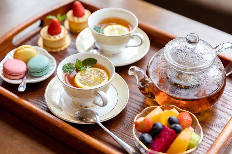 精致下午茶摆盘图片