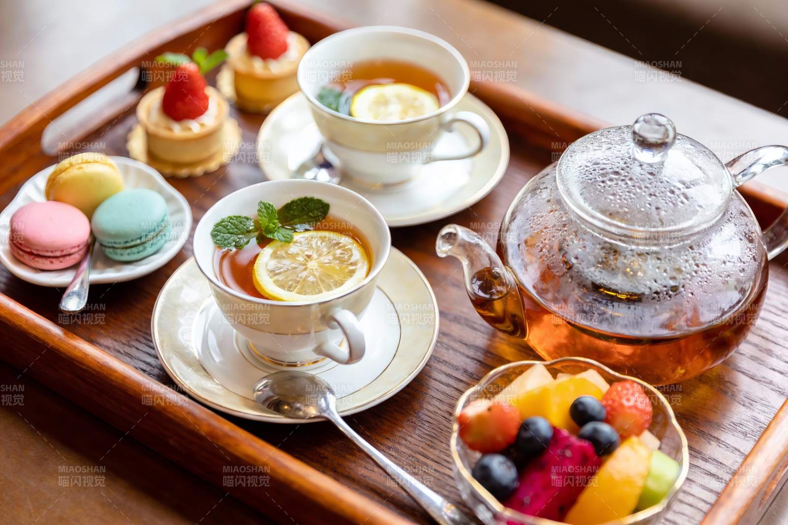 精致下午茶摆盘图片